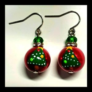 🎄- Christmas Bulb Ornament Earrings